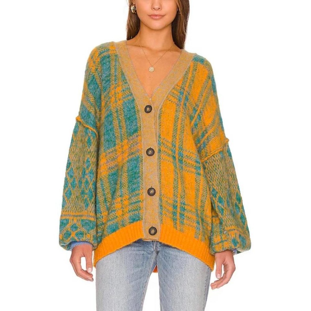 Free People | Sepia Long Sleeve Cardigan Sweater